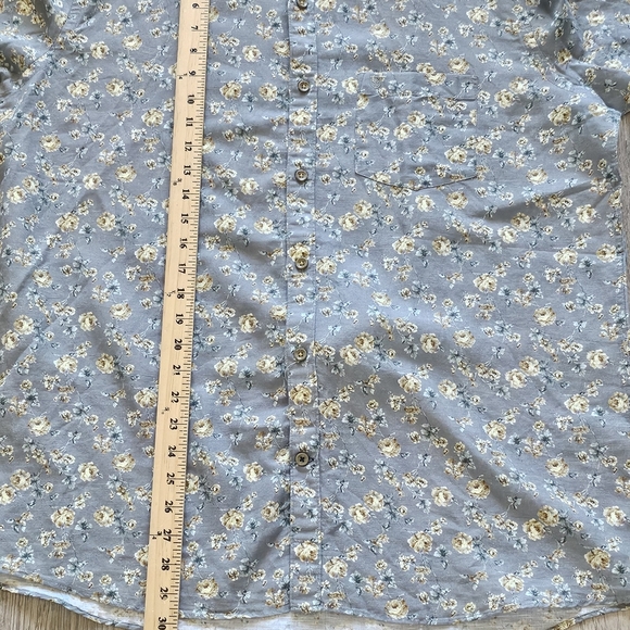 NWOT Linen Club Studio Floral Button Down Short Sleeve Shirt  - Size XL - Picture 10 of 10